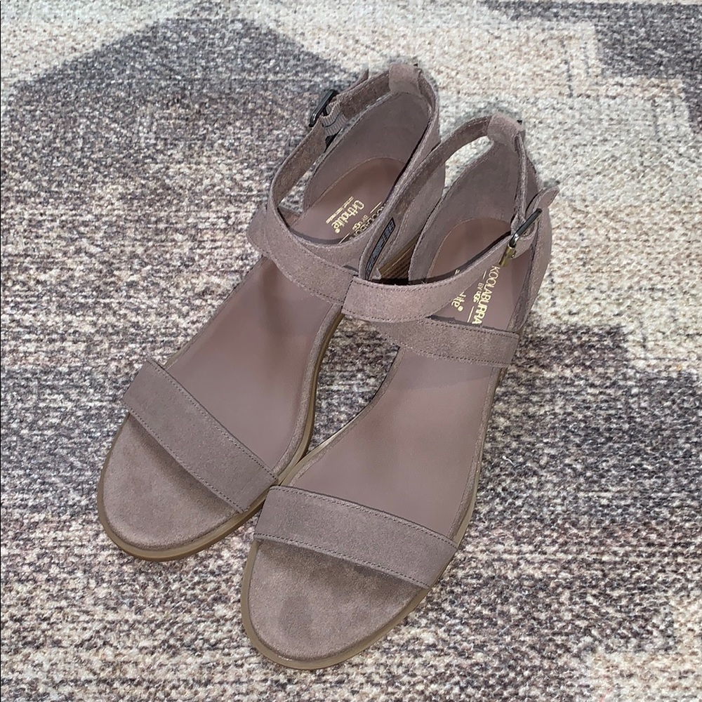 Koolaburra by UGG eliani ortholite foam new suede taupe sandals